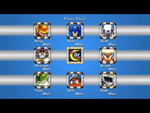 Mega Man 4 — Stage Select (Cover, Extended)
