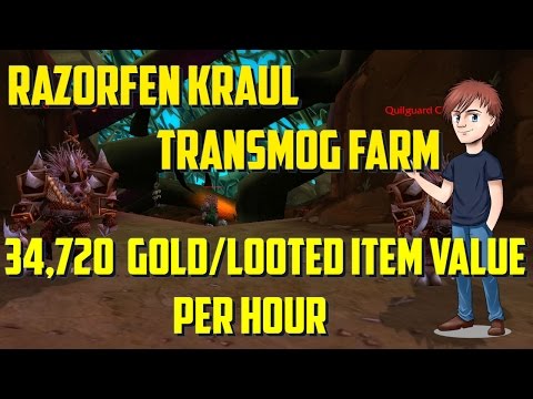 RFKWoW | 30,000 Gold Per Hour | RFK Transmog Farm