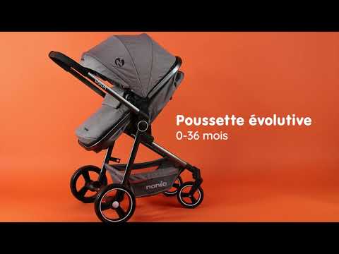 Poussette combinée GIULIA de Nania avec le siège auto BEONE 0+
