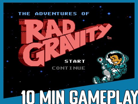 10 Minute Gameplay: The Adventures of Rad Gravity (1990) NES