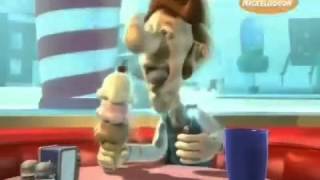 Jimmy Neutron funny scene - Hugh Neutron (Jimmy&#39;s father) eating and reverse