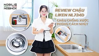 CHẬU RỬA BÁT 1 HỐ NOBINOX LIKEN NL724D video 1