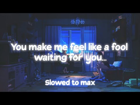 "You make me feel like a fool waiting for you"(slowed +8D) lyrics Frankie Cosmos - Fool