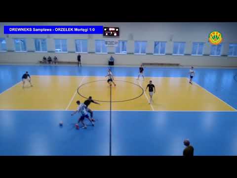 DREWNEKS Sampława – ORZEŁEK Mortęgi 9:1 (3:0) (Byszwałd, 16.01.2022 r.)