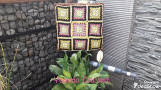 Download lagu Crochet  Pillowcase of Granny Square Waffle from Yoando Crochet by Arie Rachmawati (rie) mp3