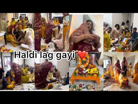 Dulhan ko haldi  lag gayi ❤️🧿💕#vlog442@Nisha’slifestyle 