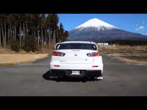 HKS Super Turbo Muffler Mitsubishi Lancer Evo 10 X