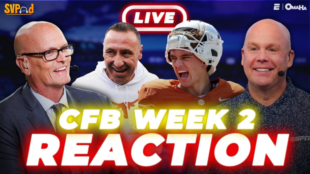 CFB Week 2 REACTION! Texas STORMS BACK against Ohio State, Oklahoma State STUNS Oregon | SVPod