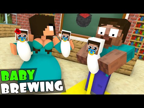 Monster School : BREWING BABY CHALLENGE NEW EPISODE - Minecraft Animation
