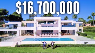 Inside a $16,700,000 ULTRA Luxurious Spanish Mega Mansion with Sea Views!