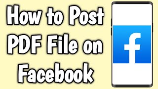 How to Post PDF File on Facebook