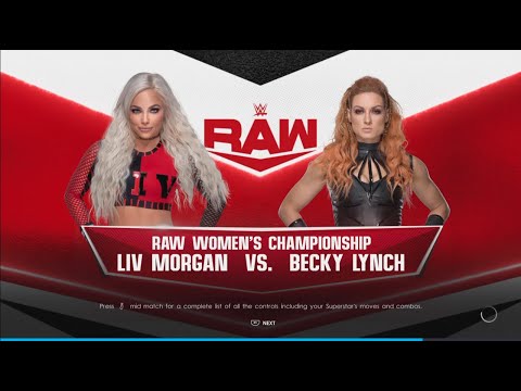 [2K22] Becky Lynch vs. Liv Morgan - Raw Women's Championship #OfficialPlays2k