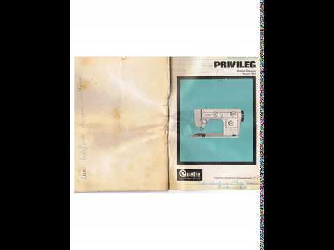 Manual Privileg Stretsh Zick-Zack 590 Nähmaschine Sewing machine Швейная машина Instruction
