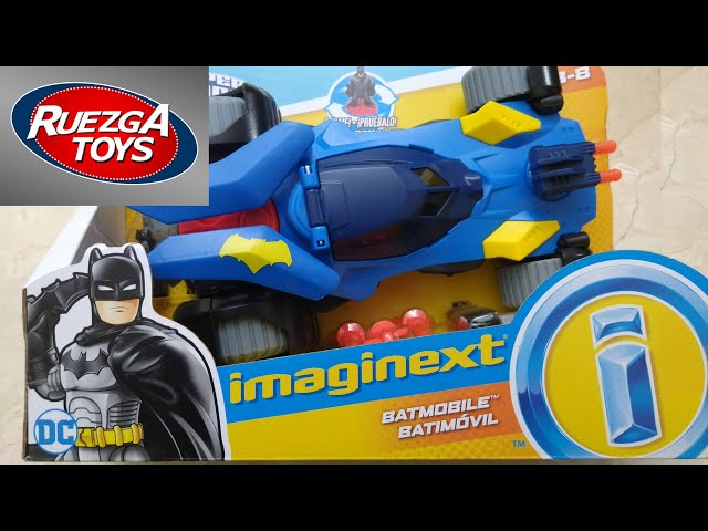 Vídeo relacionado con Imaginext - Fisher-Price Imaginext DC Super Friends Batmóvil Power Reveal Coche de juguete con luces ultravioleta y sonidos, incluye figura de Batman, +3 años (Mattel HGX96)