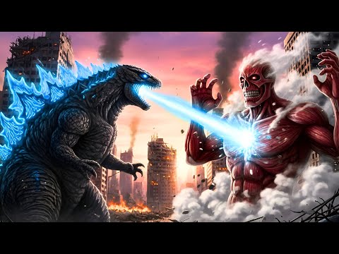 Godzilla vs. Colossal Titan: Epic Airport & City Showdown | Short Film
