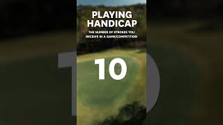 Playing Handicap™ and Course Handicap™. What’s the difference 🧮