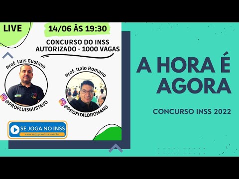 LIVE: O Concurso do INSS 2022 foi autorizado para o preenchimento de 1000 vagas.