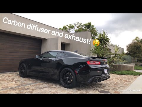 2018 Camaro Borla Atak Axleback and Anderson Composites Diffuser Install!
