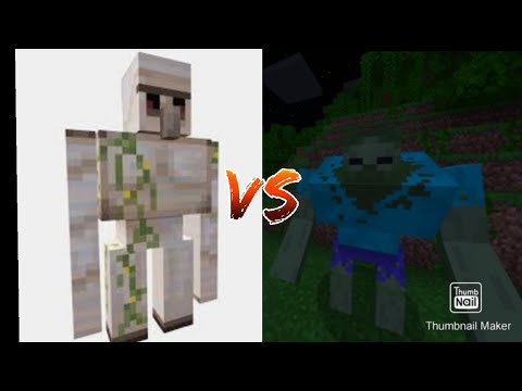 Iron golems VS MUTANT CREATURES minecraft mob battle