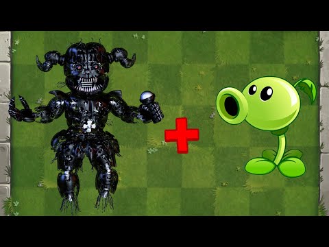 Nightmare Babygeist Animatronic + Peashooter Fusion - Plants vs Zombies Animation