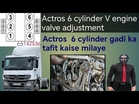 actros mp3 valve adjustment / actros mp3 gadi ka engine valve settings kaise karen