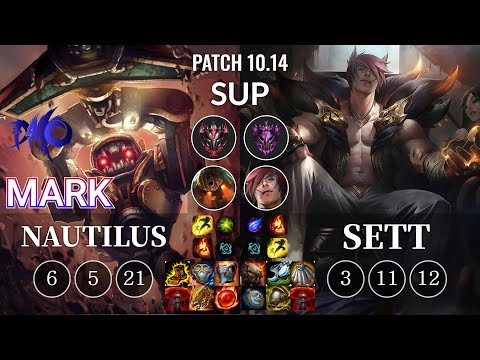 DMO Mark Nautilus vs Sett Sup - KR Patch 10.14