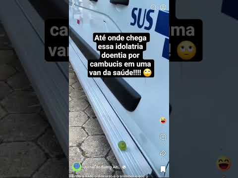 O prefeito de Natividade da Serra comemora van da saúde  a decorando com cambuci. Isso é sandice. 🤭