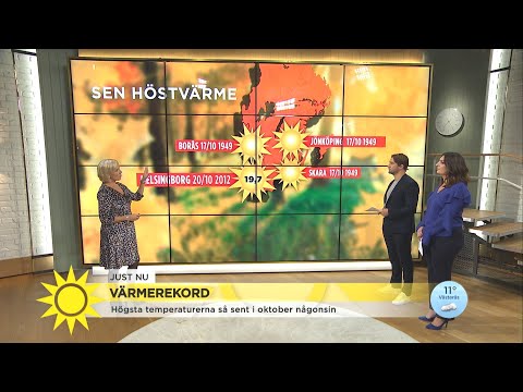 Ulrika Andersson: "Kallfront på väg över landet" - Nyhetsmorgon (TV4)