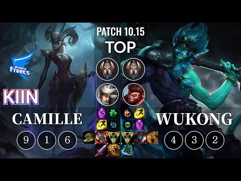 AF Kiin Camille vs Wukong Top - KR Patch 10.15