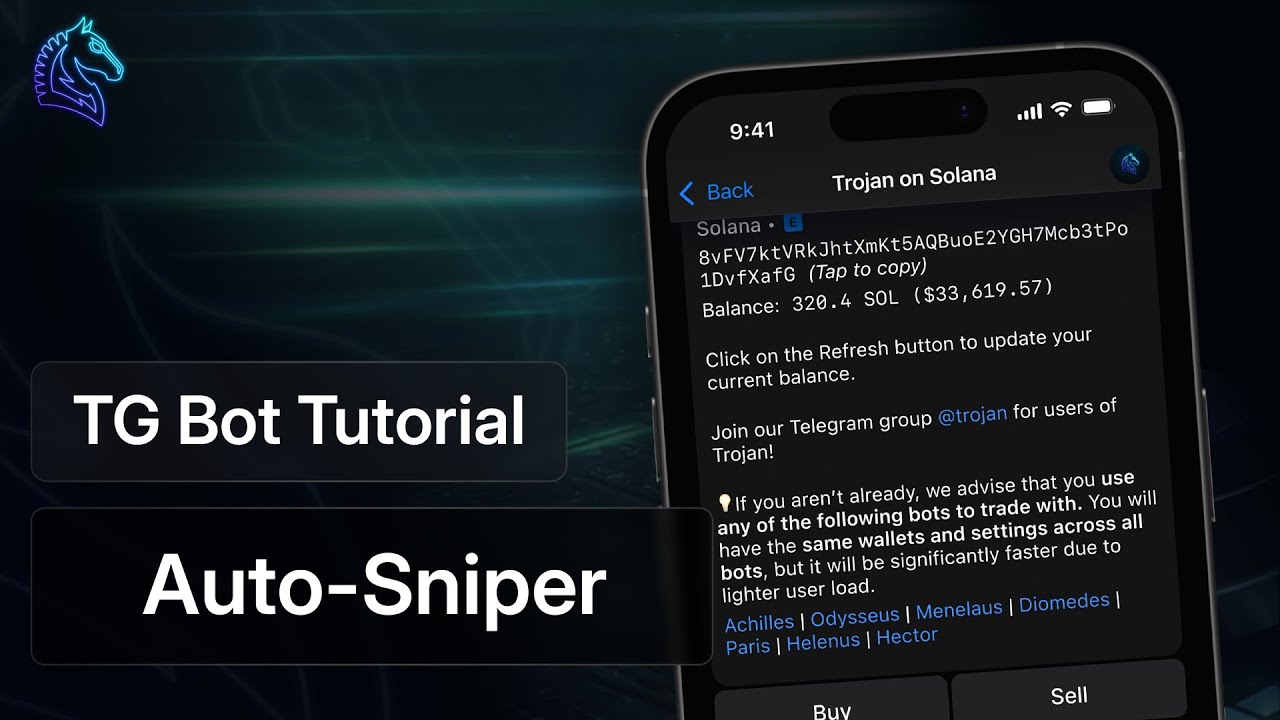 Trojan Bot Tutorial - Auto-Sniper