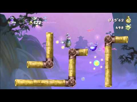 Rayman Legends Weekly Challenge Com. 28/12/15 - The Dojo - 684 lums (solo co-op)