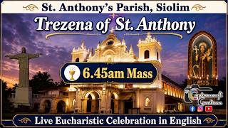 13th day of Trezena | English Mass Live at 6.45am | 13th June 2026 | St Anthony's Church Siolim