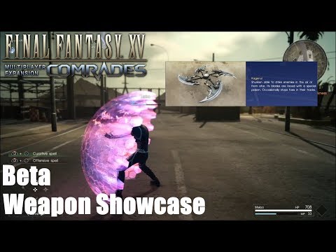 Final Fantasy XV Comrades DLC - Weapon Type Showcase (Multiplayer Beta PS4 Gameplay)