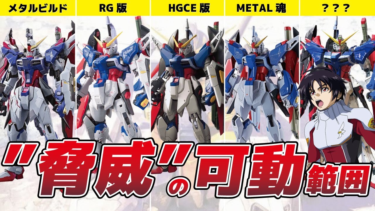 【まるで人間】デスティニーガンダム立体物進化の歴史【人体模型もびっくり】