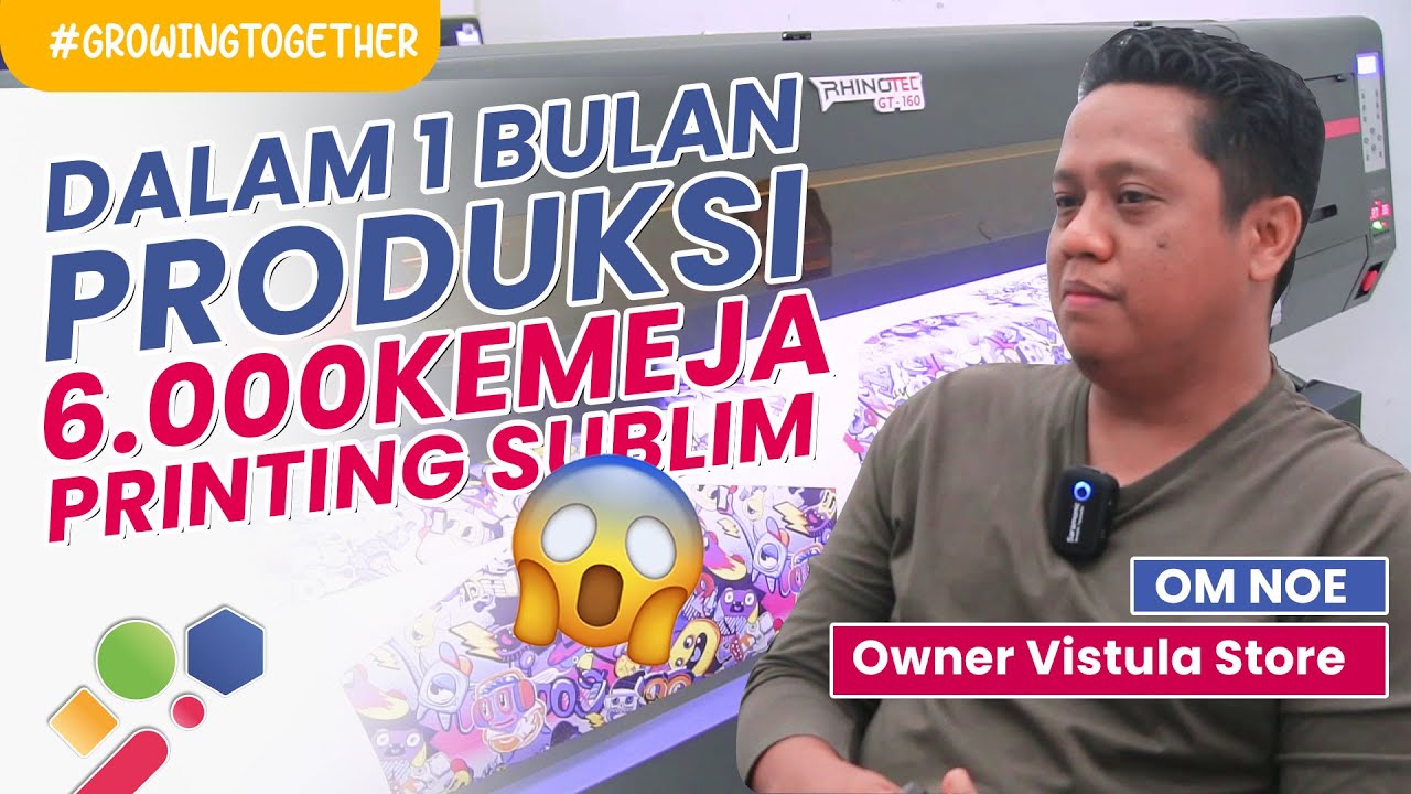PRODUSEN PRINTING INI BISA PRODUKSI 6.000 KEMEJA DLAM SATU BULAN !!