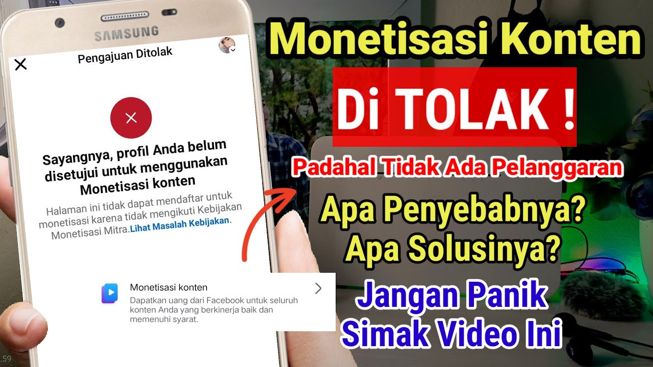 MONETISASI KONTEN FB DI TOLAK, MONETISASI KONTEN FACEBOOK DI TOLAK, Cara Cepat Monetisasi Facebook