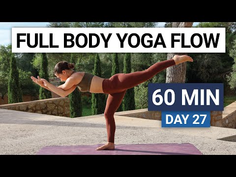60 Min Full Body Yoga Flow | Complete Yoga Practice | Day 27 - 30 Day Yoga Challenge