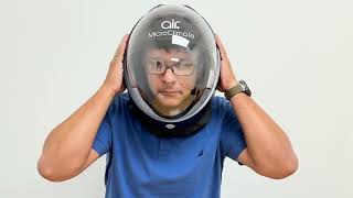 Air3 Wearing the Respirator