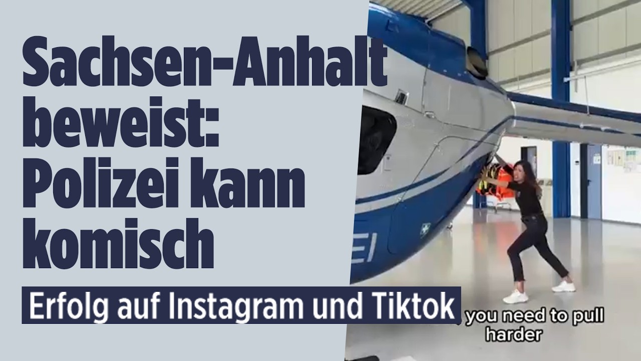 Polizei Sachsen-Anhalt wird zum Riesen-Erfolg auf Tiktok und Instagram