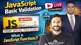 🚨 LIVE: JavaScript Basic Validation Tutorial | Functions in Java Script | Kaashiv Infotech