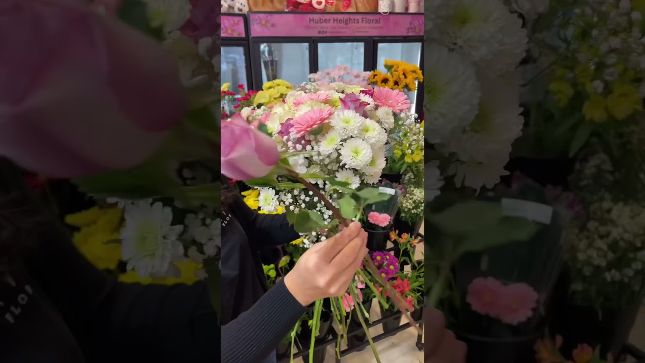 $100 Pink & White Mix🌸🤍 #bouquet #roses #fyp #flowers #florist