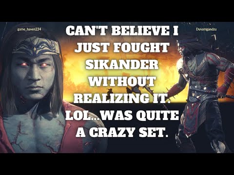 MK11 Ultimate: Can't Believe I Just Fought @sikander555  Without Realizing It. Was A Real Crazy Set.