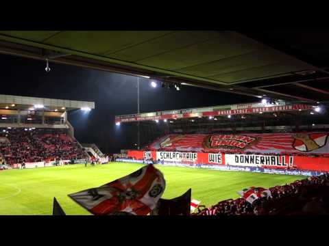 Eisern Union Intro Neue Tribüne + Choreo und Feuerwerk [HD]