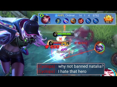 The Enemies will Ban Natalia after this Game | Natalia Best Build 2022 - MLBB