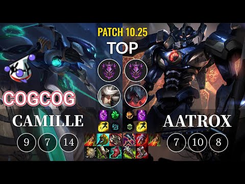 RJ Cogcog Camille vs Aatrox Top - KR Patch 10.25