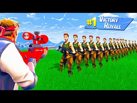 HOW MANY PLAYERS Can 1 BULLET Kill in Fortnite Battle Royale
