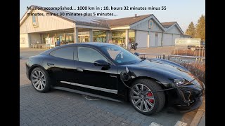 [情報] Porsche Taycan 4S德國無限速 1000km測試