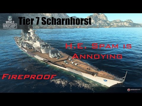 World Of Warships Tier 7 Scharnhorst Fireproof