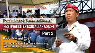 Festival Literasi Kaltara 2024Pembukaan dan Pameran Literasi