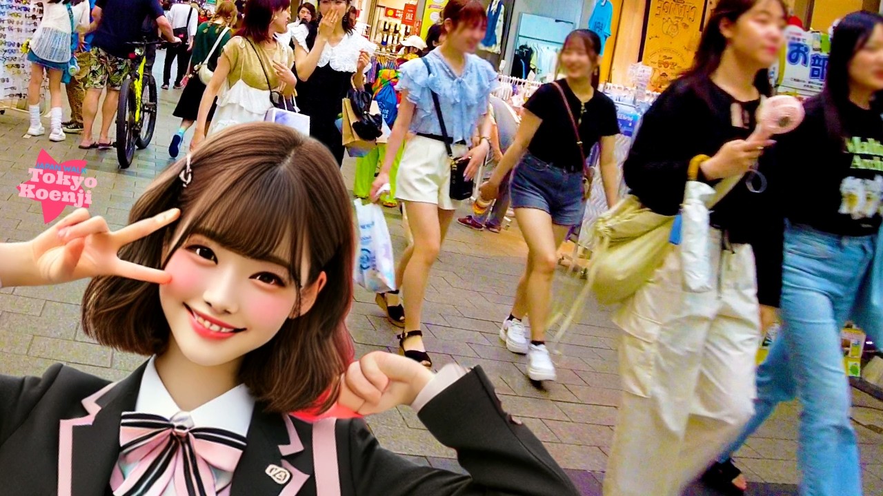 Tokyo, Koenji 🐶 Come over here! 💖 4K Nonstop 1 Hour